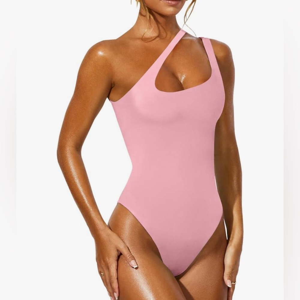 One Shoulder Sleeveless Bodysuit